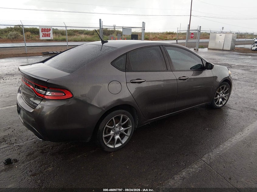 Vin: 1c3cdfbb4fd180995, lot: 46597455, dodge dart sxt 20154