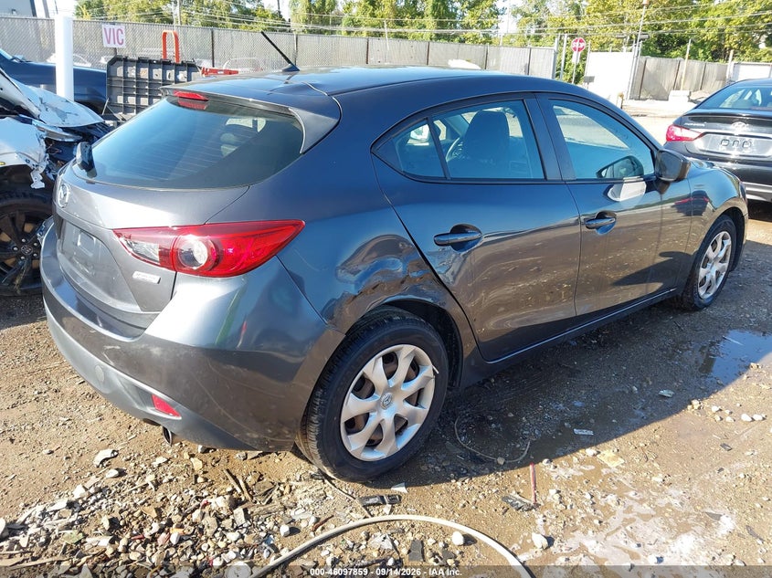 Vin: 3mzbm1j77gm301366, lot: 46597518, mazda mazda3 i sport 20164