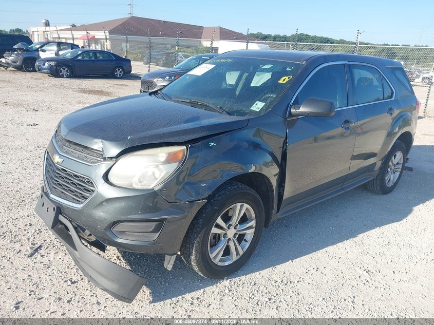 Vin: 2gnalbek6h1563689, lot: 46597532, chevrolet equinox ls 20172