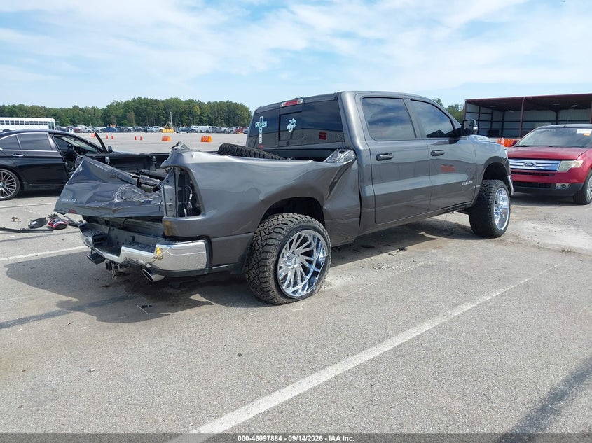 Vin: 1c6srfmt1mn619132, lot: 46597542, ram 1500 big horn  4x4 6'4 box 20214