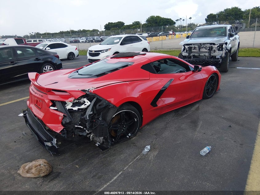 Vin: 1g1ya2d4xn5119363, lot: 46597571, chevrolet corvette stingray rwd  1lt 20224
