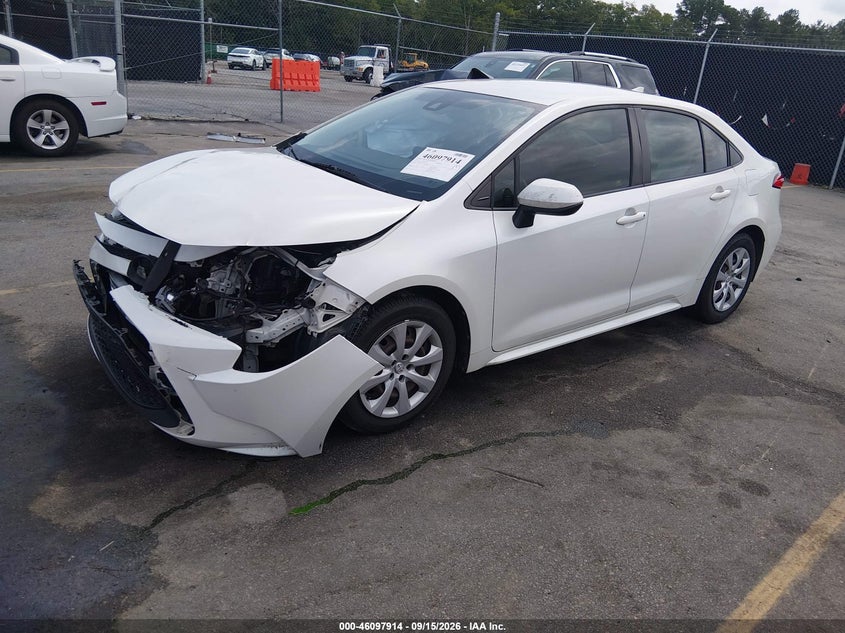 Vin: jtdeprae7lj008112, lot: 46597572, toyota corolla le 20202