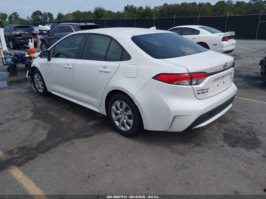 Vin: jtdeprae7lj008112, lot: 46597572, toyota corolla le 20203