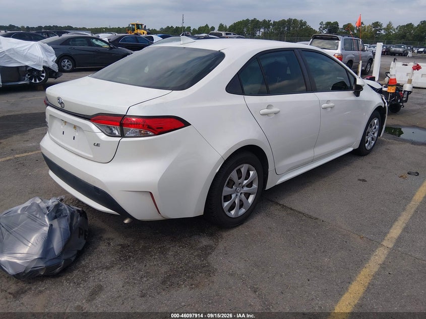 Vin: jtdeprae7lj008112, lot: 46597572, toyota corolla le 20204