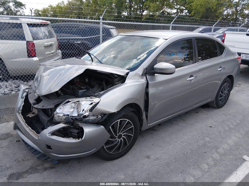 Vin: 3n1ab7ap1ey252536, lot: 46597722, nissan sentra s 20142