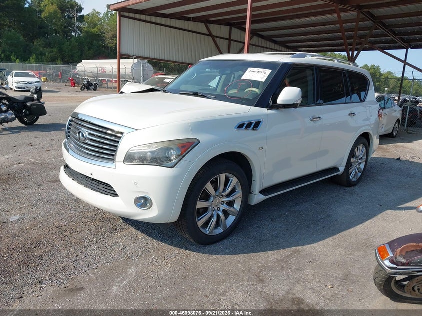 Vin: jn8az2nf4e9555463, lot: 46597734, infiniti qx80 20142