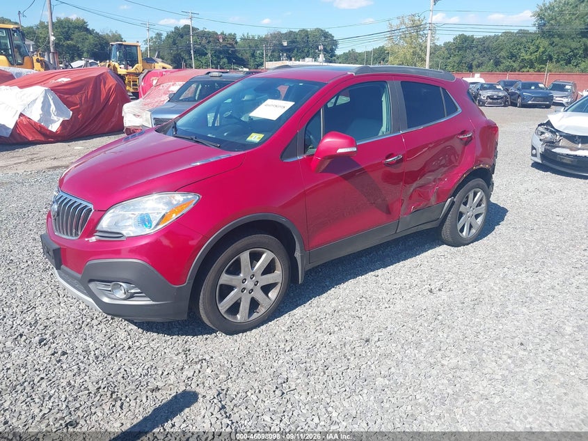 Vin: kl4cjgsb8gb693586, lot: 46597756, buick encore leather 20162