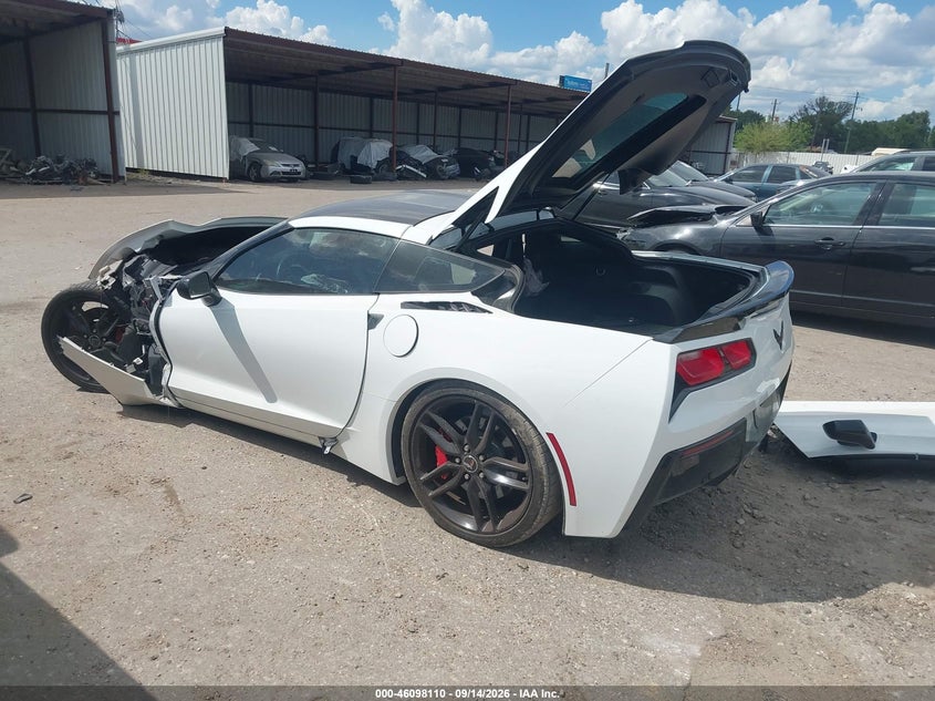 Vin: 1g1ym2d7xe5127223, lot: 46597768, chevrolet corvette stingray z51 20143