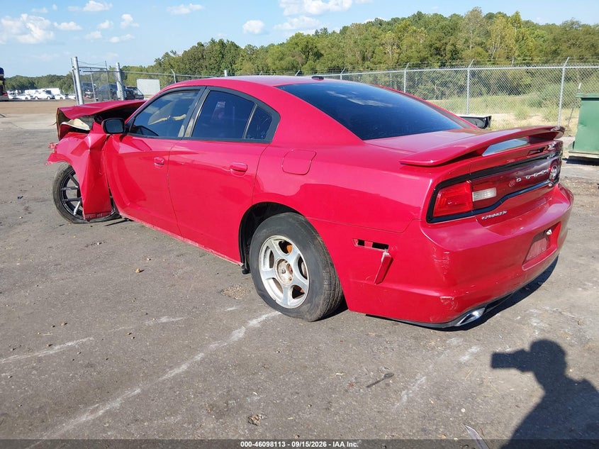 Vin: 2c3cdxhg6ch164837, lot: 46597771, dodge charger sxt 20123
