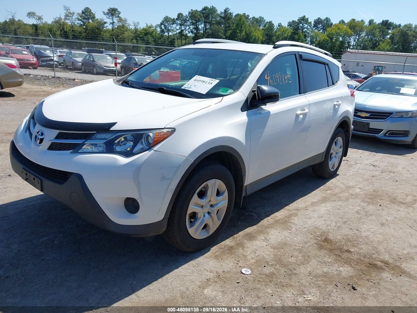 Vin: 2t3bfrev7dw034552, lot: 46597793, toyota rav4 le 20132