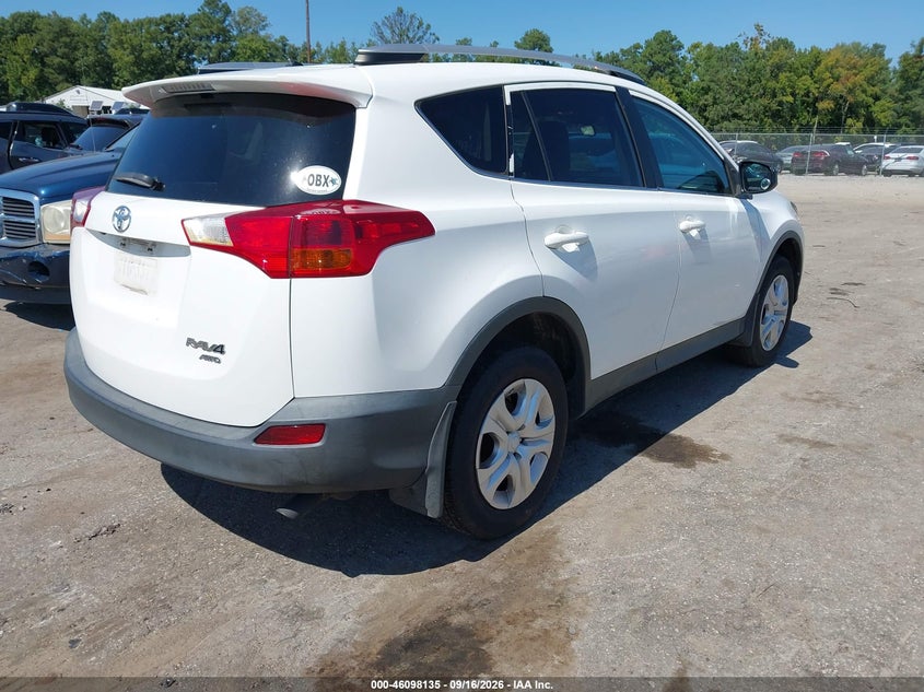 Vin: 2t3bfrev7dw034552, lot: 46597793, toyota rav4 le 20134