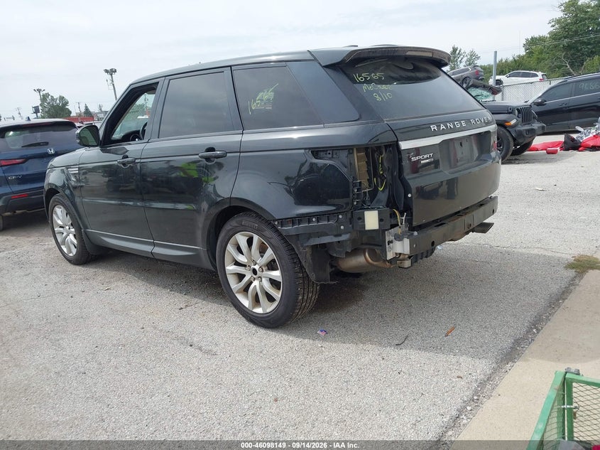 Vin: salwr2vf5fa605894, lot: 46597807, land rover range rover sport 3.0l v6 supercharged hse 20153