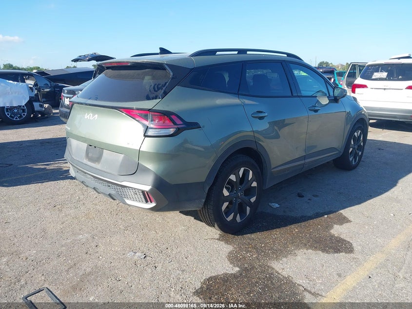 Vin: 5xyk6caf5pg122921, lot: 46597823, kia sportage x-line 20234