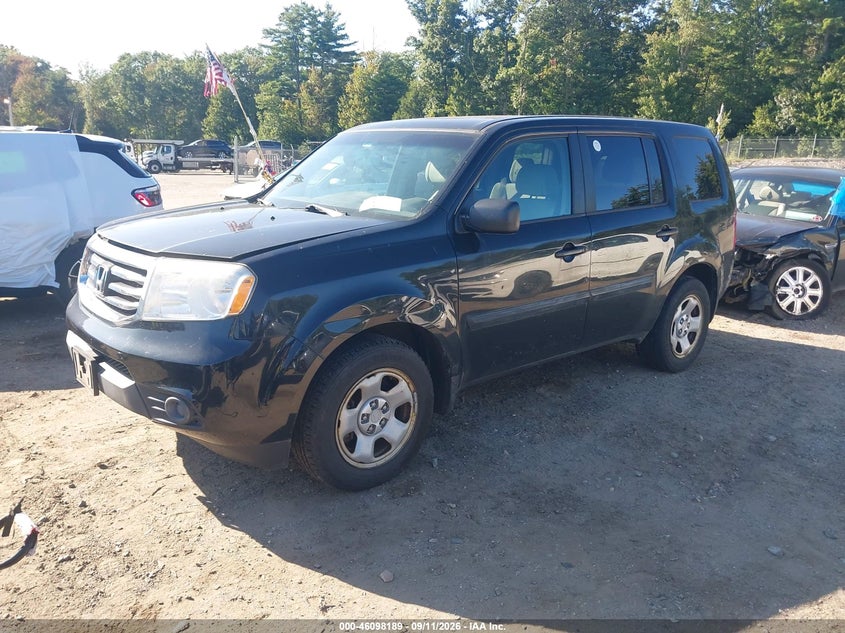 Vin: 5fnyf4h20eb041848, lot: 46597847, honda pilot lx 20142