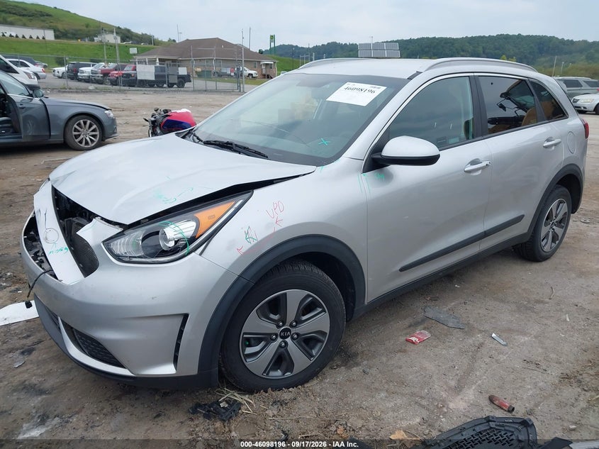 Vin: kndcb3lc2k5244074, lot: 46597854, kia niro lx 20192