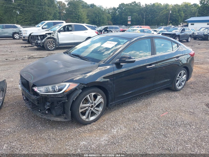 Vin: kmhd84lf0hu201432, lot: 46597871, hyundai elantra limited 20172