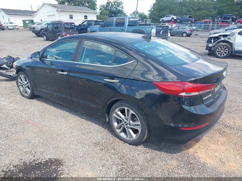 Vin: kmhd84lf0hu201432, lot: 46597871, hyundai elantra limited 20173