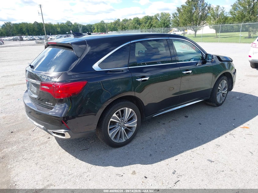 Vin: 5fryd4h53hb034444, lot: 46597886, acura mdx technology package 20174