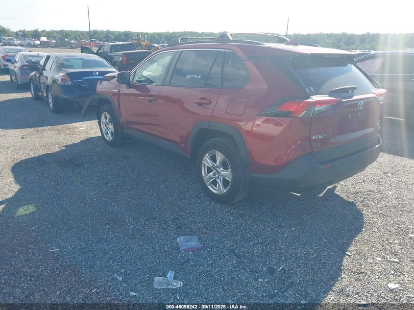 Vin: jtmrwrfv7ld055135, lot: 46597900, toyota rav4 hybrid xle 20203