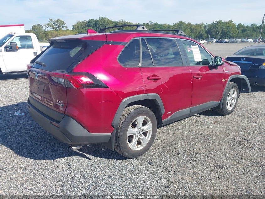 Vin: jtmrwrfv7ld055135, lot: 46597900, toyota rav4 hybrid xle 20204