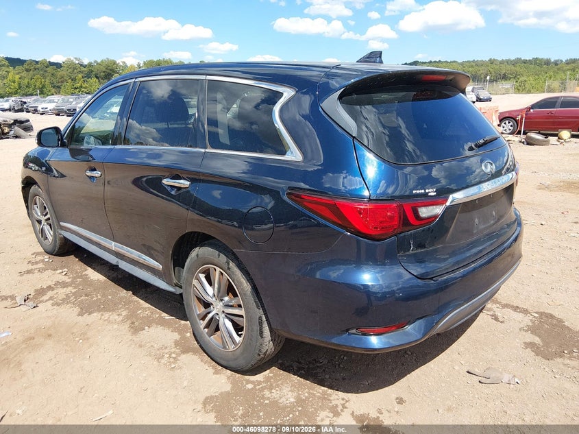 Vin: 5n1dl0mn1jc519133, lot: 46597936, infiniti qx60 20183