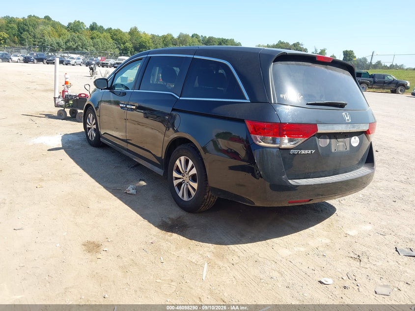 Vin: 5fnrl5h66fb028495, lot: 46597948, honda odyssey ex-l 20153