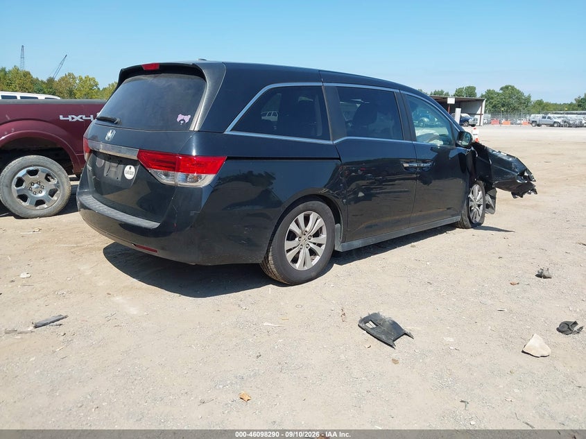 Vin: 5fnrl5h66fb028495, lot: 46597948, honda odyssey ex-l 20154