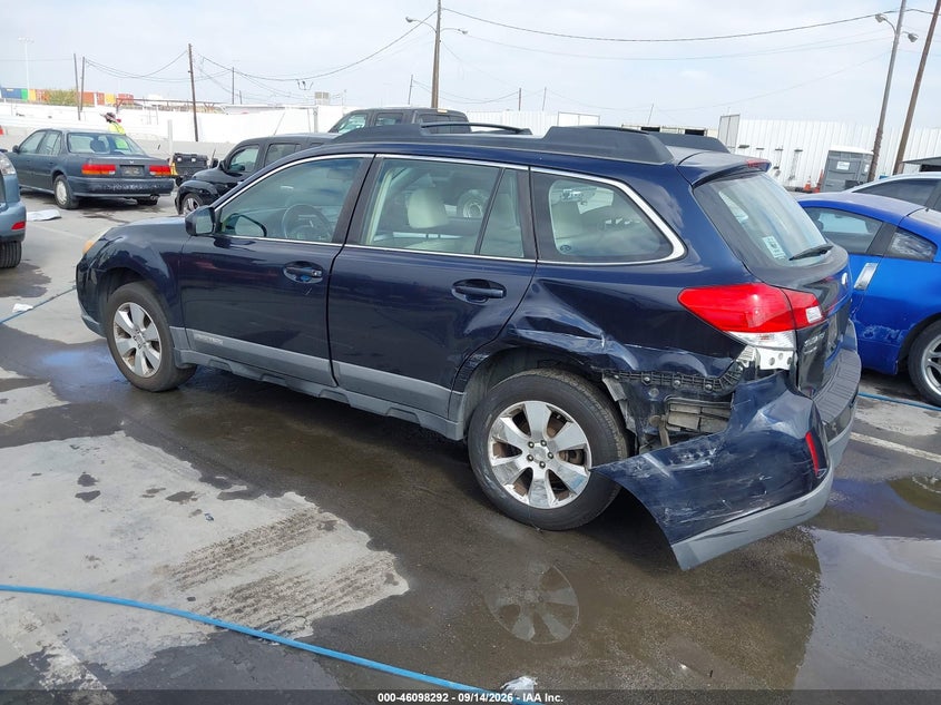 Vin: 4s4brbacxc3292788, lot: 46597950, subaru outback 2.5i 20123