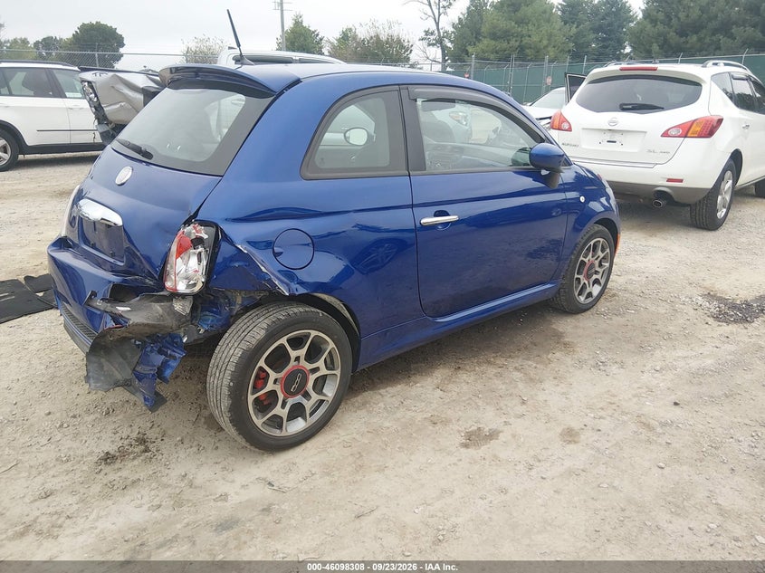 Vin: 3c3cffbr4ct386265, lot: 46597966, fiat 500 sport 20124