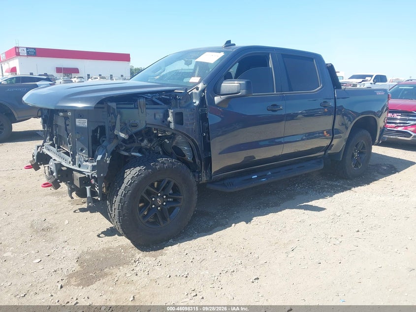 2021 Chevrolet Silverado 1500 4Wd Short Bed Lt Trail Boss, Front End, IAAI, VIN 1GCPYFED1MZ303604 — photo 2
