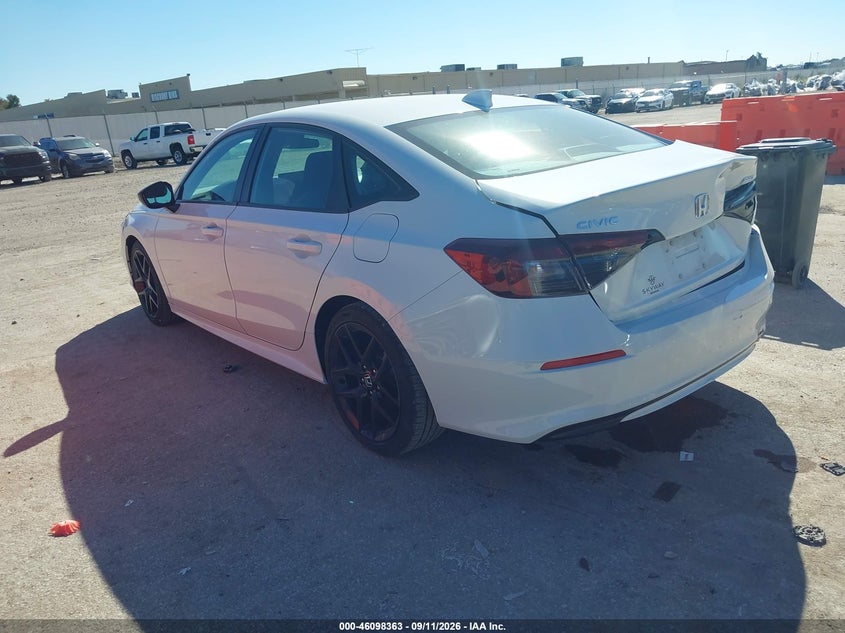 Vin: 2hgfe2f58sh501566, lot: 46598021, honda civic sport 20253