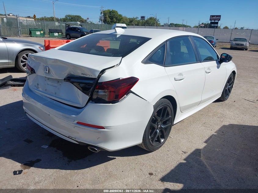 Vin: 2hgfe2f58sh501566, lot: 46598021, honda civic sport 20254