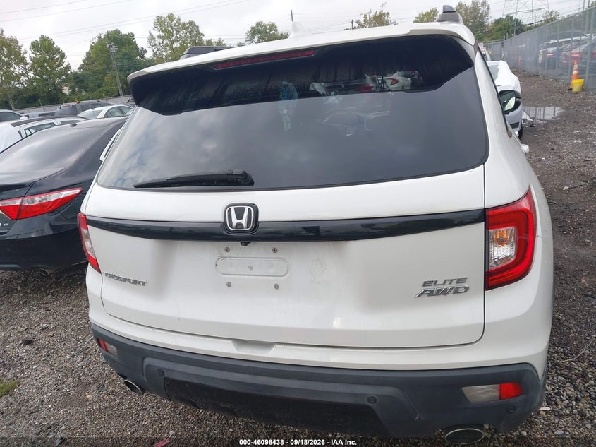 HONDA PASSPORT 2019 VIN 5FNYF8H09KB028260