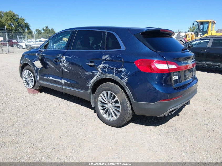 Vin: 2lmpj8kr2hbl50083, lot: 46598151, lincoln mkx select 20173