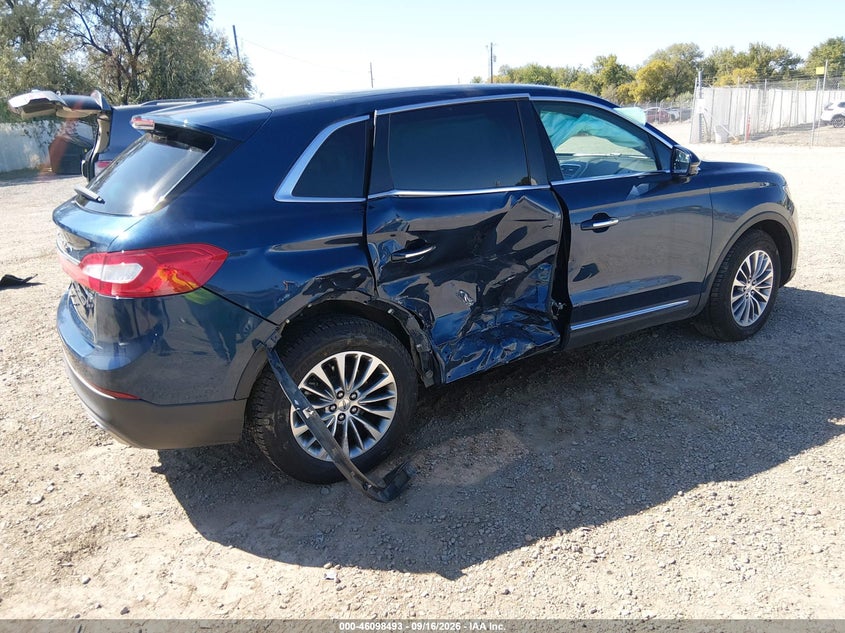 Vin: 2lmpj8kr2hbl50083, lot: 46598151, lincoln mkx select 20174