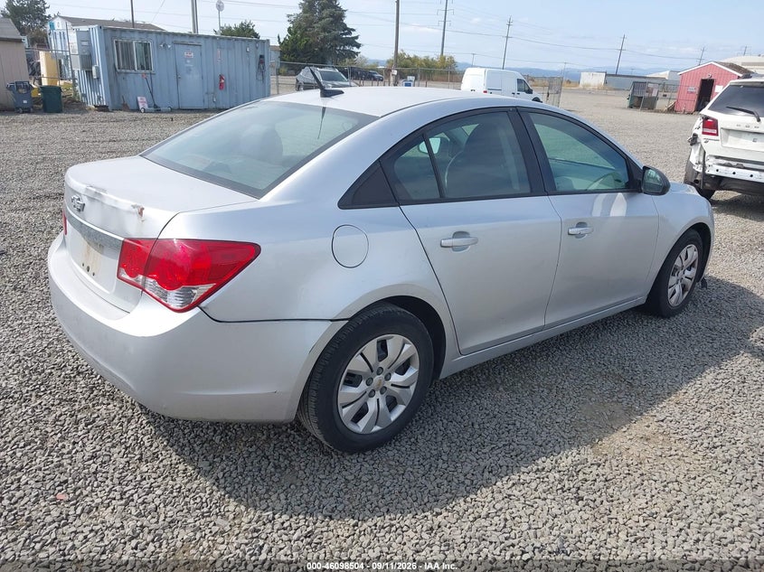 Vin: 1g1pa5sg4e7485852, lot: 46598162, chevrolet cruze ls auto 20144