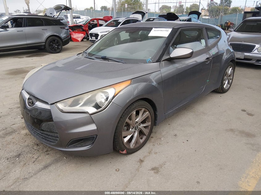 Vin: kmhtc6ad6gu277503, lot: 46598248, hyundai veloster 20162