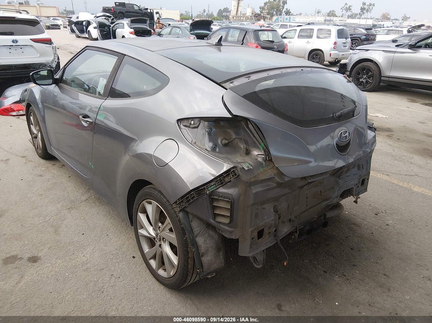 Vin: kmhtc6ad6gu277503, lot: 46598248, hyundai veloster 20163