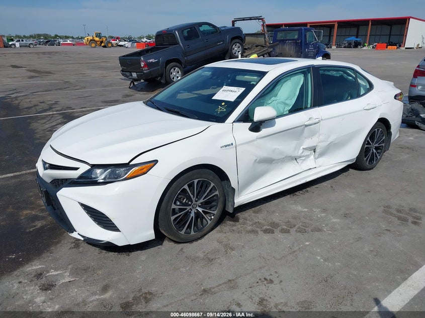 Vin: 4t1j31ak8lu534888, lot: 46598325, toyota camry se hybrid 20202