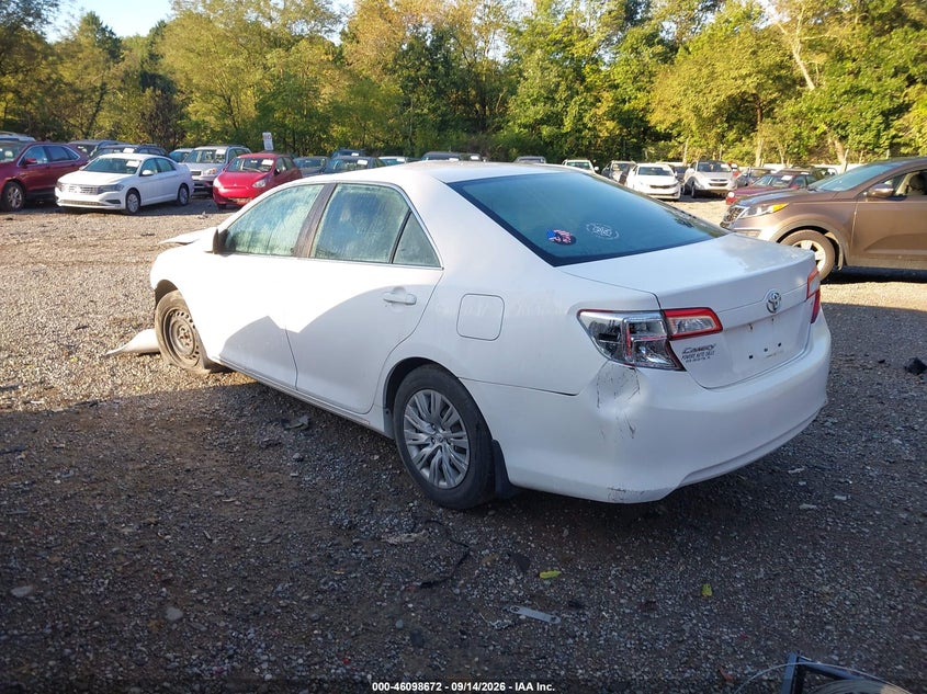 Vin: 4t1bf1fk7du204942, lot: 46598329, toyota camry le 20133