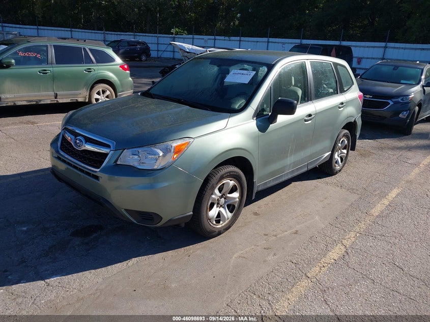 Vin: jf2sjaac3eh479643, lot: 46598351, subaru forester 2.5i 20142