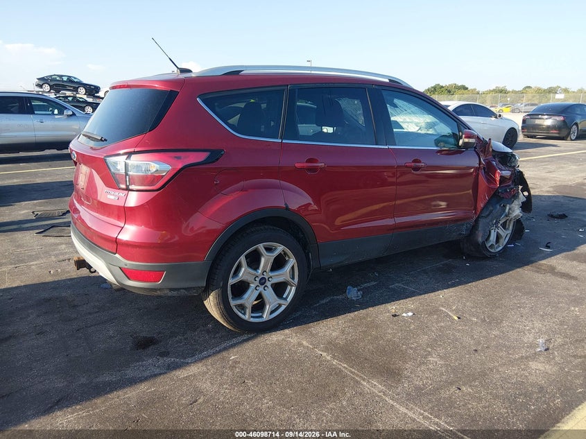 Vin: 1fmcu9jdxhue33137, lot: 46598372, ford escape titanium 20174