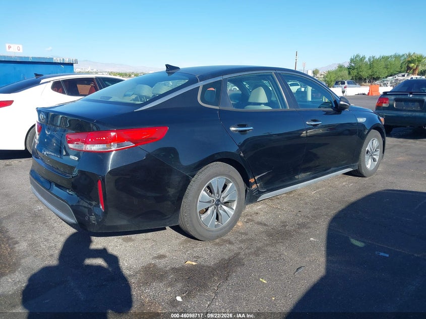 Vin: knagt4lc8h5006143, lot: 46598375, kia optima hybrid 20174