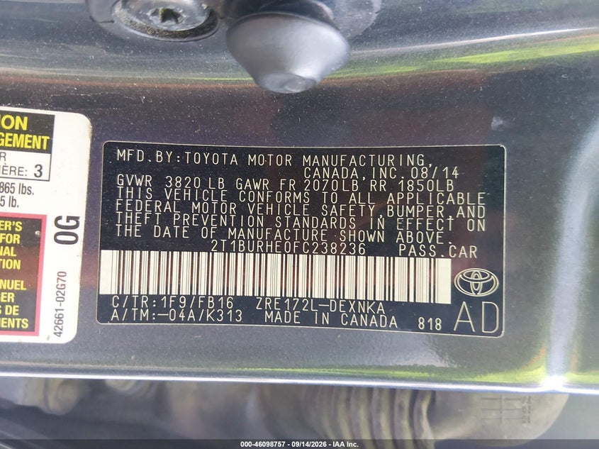 TOYOTA COROLLA - zdjęcie 9