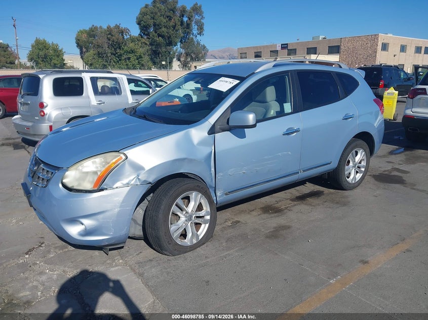 Vin: jn8as5mt1dw010074, lot: 46598444, nissan rogue sv 20132