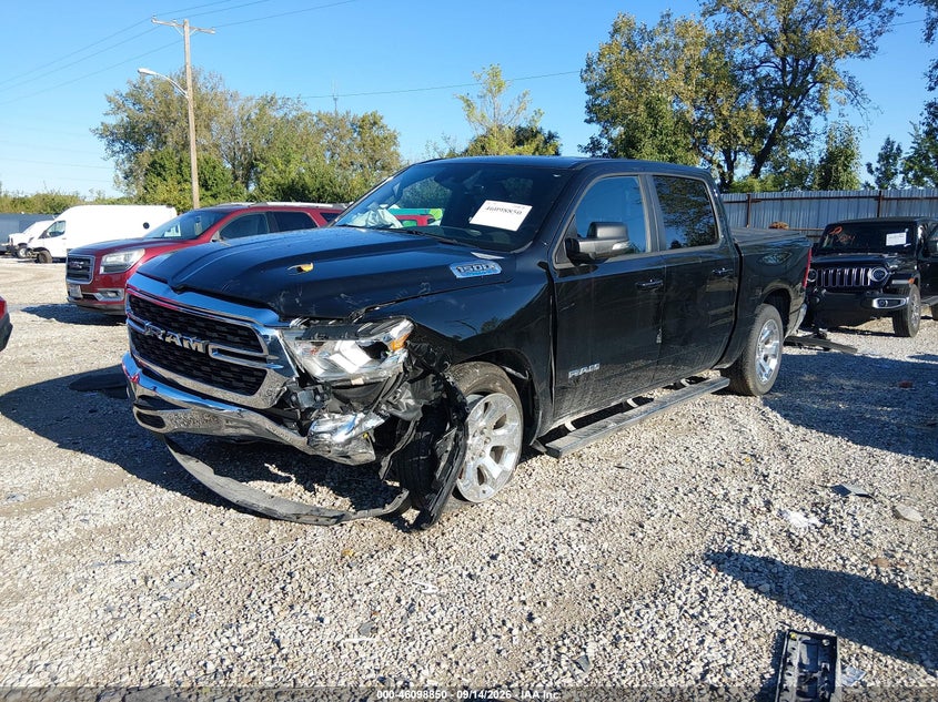 Vin: 1c6rrffg3nn395281, lot: 46598508, ram 1500 big horn  4x4 5'7 box 20222