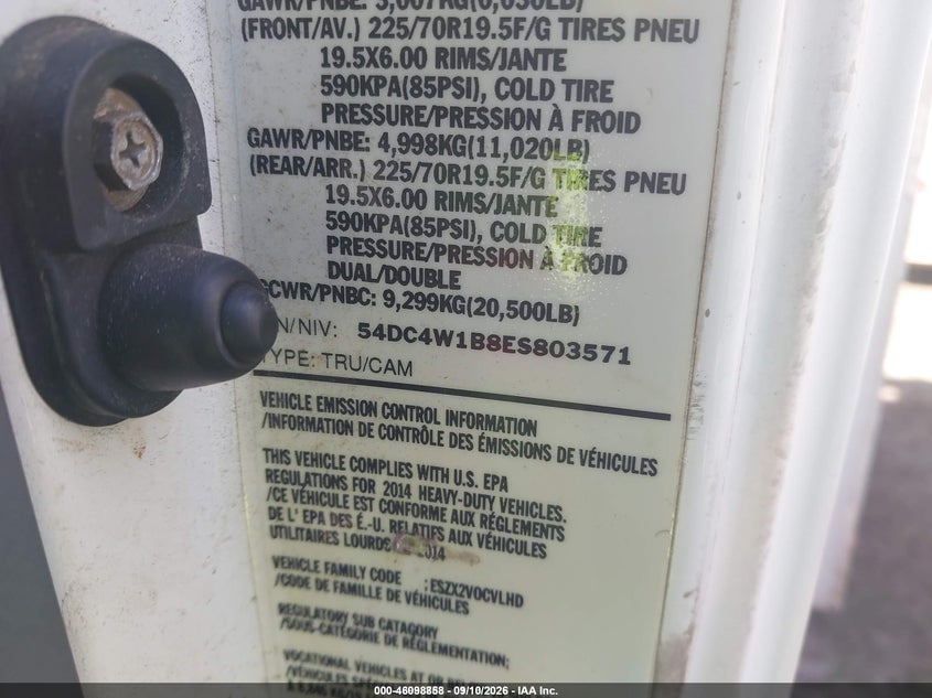 2014 ISUZU NPR GAS REG auction photo 8