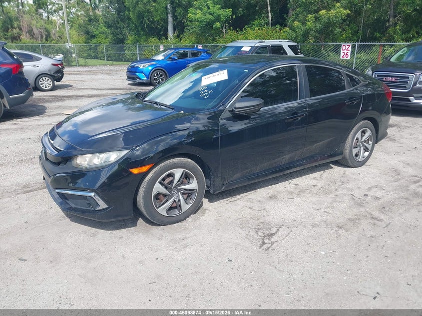 Vin: 19xfc2f66ke042711, lot: 46598532, honda civic lx 20192