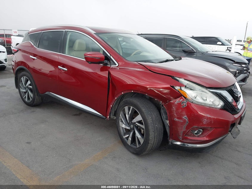 Vin: 5n1az2mg0jn190069, lot: 46598539, nissan murano platinum 2018 img_1