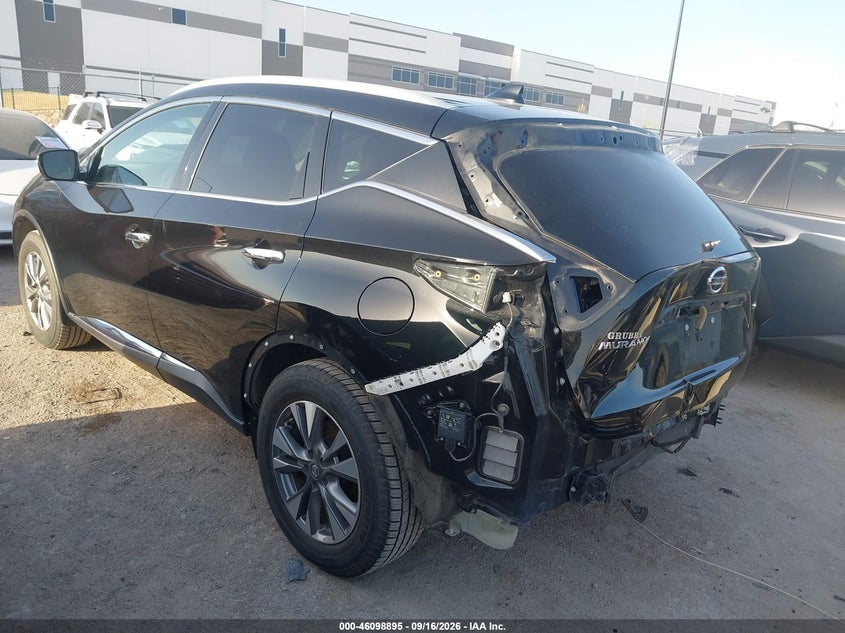 Vin: 5n1az2mg1jn161065, lot: 46598553, nissan murano sl 20183